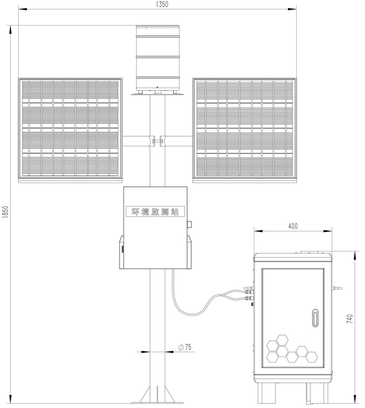 泥沙自動監測設備產品尺寸